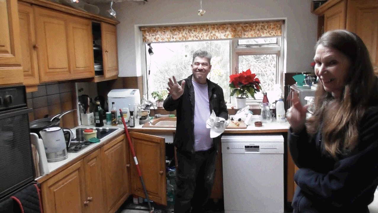 June Lovelock in Sunninghill with Jason Compagno in Wicks Kitchens at Bracknell