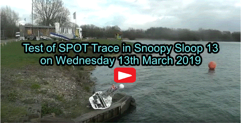 SpotT2 on Snoopy Sloop 13 at Bray Lake on 13th March 2019